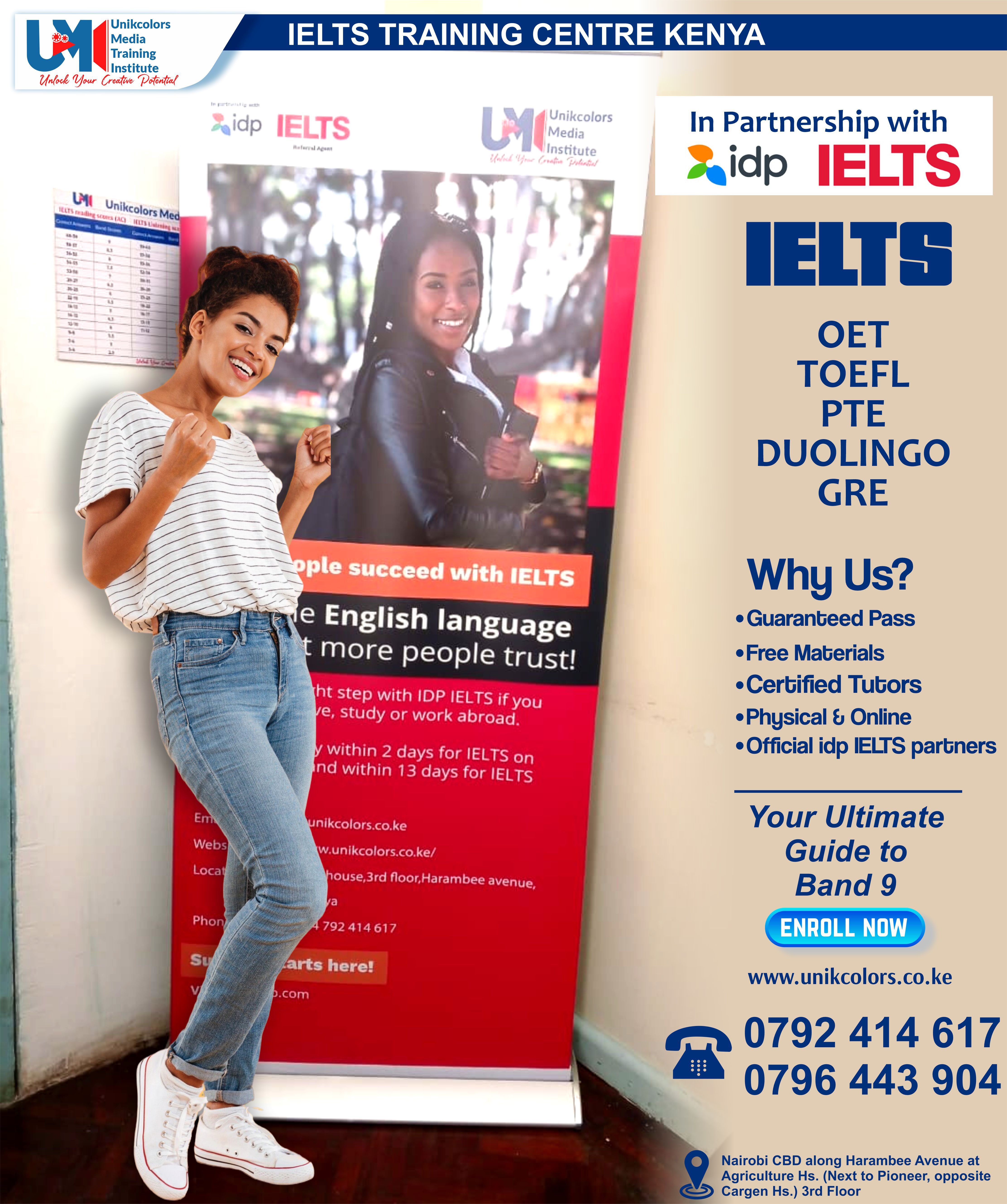 IELTS TRAINING CENTRE KENYA - IELTS PREPARATION | OET | TOEFL | PTE | GRE | DUOLINGO